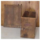 MOBIL OIL WOOD CRATE & MORE