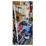 FOLDING WHITE METAL SHELF