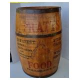 VINTAGE PRATTS HORSE FEED BARREL