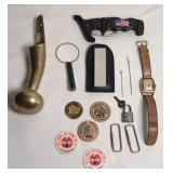 BRASS HORN, WATCH, MORE