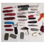 (25) POCKET KNIVES