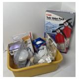 LIGHT BULBS & FIRE EXTINGUISHERS