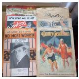 1891 PUCK, (2) 1928 COUNTRY GENTLEMEN MAGAZINES