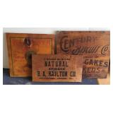 (3) CRATE BOARD SIGNS
