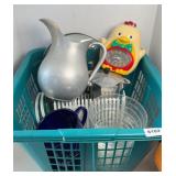ALUMINUM PITCHER, COAT RACK, & MORE