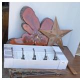 CYPRESS CLOCK, COAT RACK