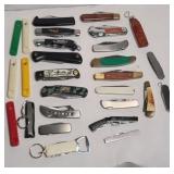 (25) POCKET KNIVES