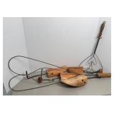 SHOE STRETCHERS, RUG BEATER