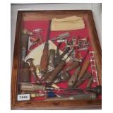DISPLAY CASE W/ TOOLS