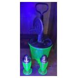 URANIUM GLASS MIXER & SHAKERS