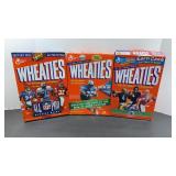(3) BOXES OF WHEATIES,  QUARTERBACKS & RUNNING