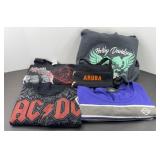 HARLEY DAVIDSON HOODIE & AC DC SHIRTS XL