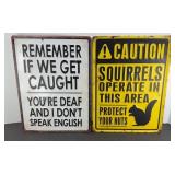 (2) MAN CAVE SIGN