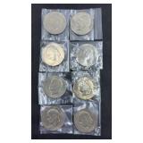 (8) UNCIRCULATED EISENHOWER DOLLARS
