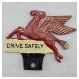 MOBIL GAS LICENSE PLATE SIGN METAL