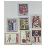 (7) NFL JERSEY FOOTBALL CARDS
