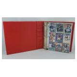 (270) + NFL FOOTBALL CARDS IN BINDER 1990