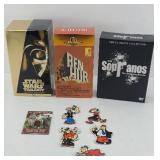 SOPRANOS DVD SET, VHS BEN HUR & STAR WARS