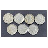 (7) BUFFALO HEAD NICKELS