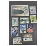 (9)  FOOTBALL JERSEY CARDS & RANDY BALDWIN SIGNED
