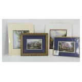 (4) THOMAS KINKADE PRINTS
