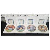 (4) NFL QUARTERBACK COLLECTORS PLATES