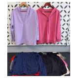 LADIES SWEATSHIRTS, LONG & SHORT SLEEVE T SHIRTS