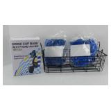 GLOVES & WIRE BASKET