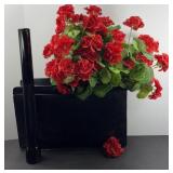 FLASHLIGHT, VASE , FLOWERS