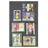 BASKETBALL CARDS W/ MEMORABILIA