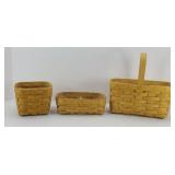 (3) LONGABERGER BASKETS
