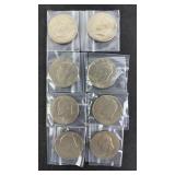 (8) UNCIRCULATED EISENHOWER DOLLARS