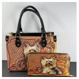 YORKIE PURSE & WALLET, LOOKS NEW