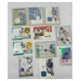 (9) NFL JERSEY FOOTBALL CARDS (2) SIGNED