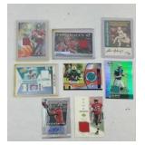 (6) NFL JERSEY FOOTBALL CARDS (2) SIGNED