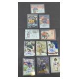 FOOTBALL CARDS SOME W/ SIGNATURES OR MEMORABILIA