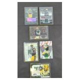 FOOTBALL CARDS SOME W/ SIGNATURES OR MEMORABILIA