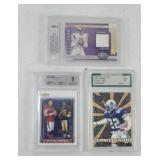 (3) GRADED NFL FOOTBALL CARDS INC EMMITT SMITH