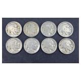 (8) BUFFALO NICKELS WITH CLEAR DATES