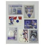 (6) NFL JERSEY FOOTBALL CARDS & (1) SIGNED