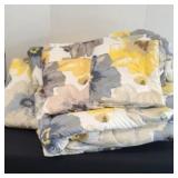 COMFORTER . PILLOW SHAMS, CURTAINS