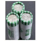 (3) ROLLS OF EMERGING LIBERTY  DIMES (150) COINS
