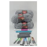 CROQUET HOOKS & YARN