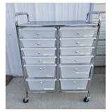 12 DRAWER STORAGE CART