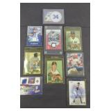 BASEBALL JERSEY CARDS SOME W/ SIGNATURES