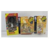 BASKETBALL FIGURINES, BRYANT. HILL, TRAYLOR