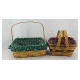 (2) LONGABERGER BASKETS