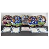 (5) NFL QUARTERBACK COLLECTORS PLATES