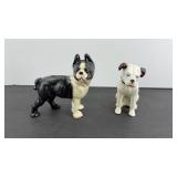 (2) CAST IRON DOG BANKS