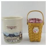 LONGABERGER BASKET & CROCK